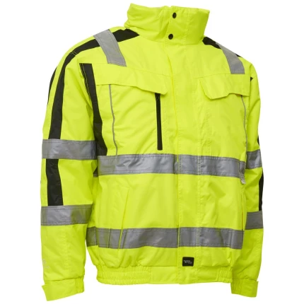 Pilotjakke 2-i-1 086101R hi-vis gul/sort 5XL