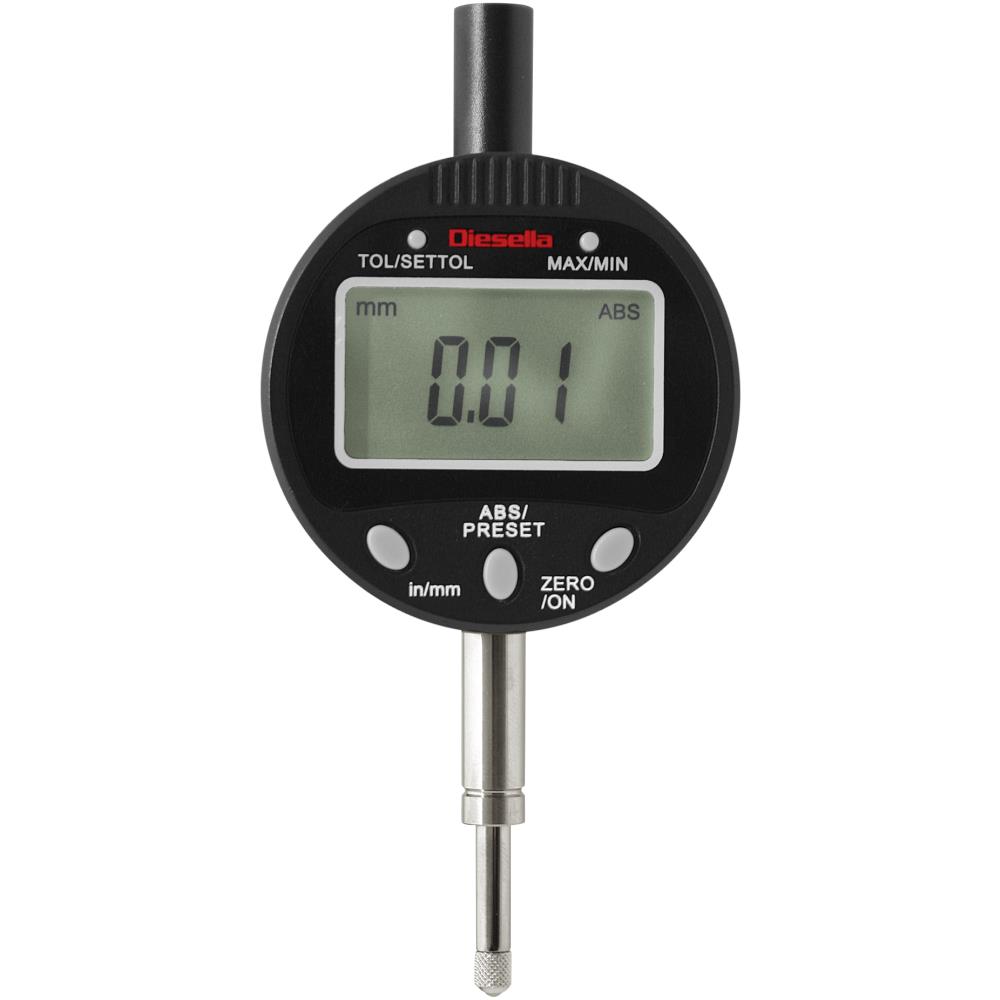 Digital måleur 25,4×0,001mm m/tolerance+min/maks. Digital måleur 25,4×0,001mm m/tolerance+min/maks.