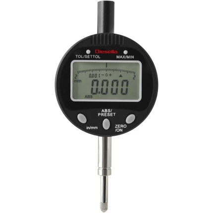 Digital måleur 12,7×0,001mm m/tolerance+min/maks.