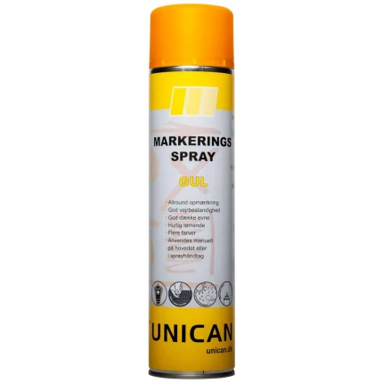 Unican markeringsspray gul 600ml