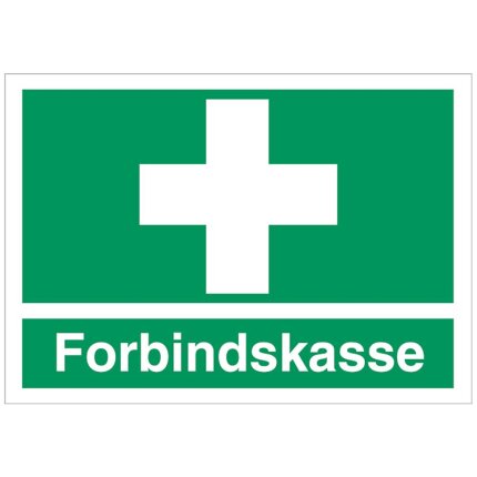 Henvisningsskilt plast A4 ‘Forbindskasse’