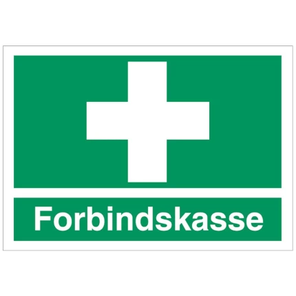 Henvisningsskilt plast A4 ‘Forbindskasse’