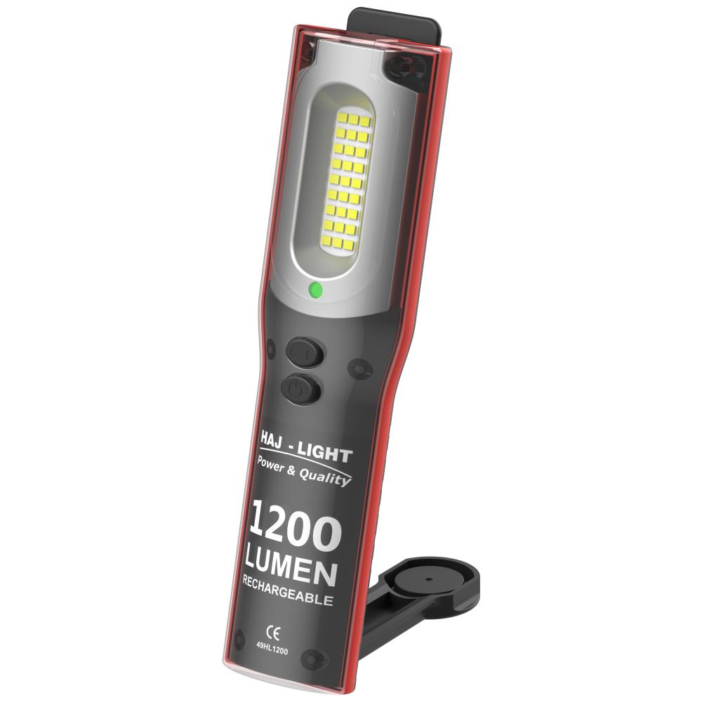HAJ-Light inspektionslampe 1200 lumen genopl. HAJ-Light inspektionslampe 1200 lumen genopl.