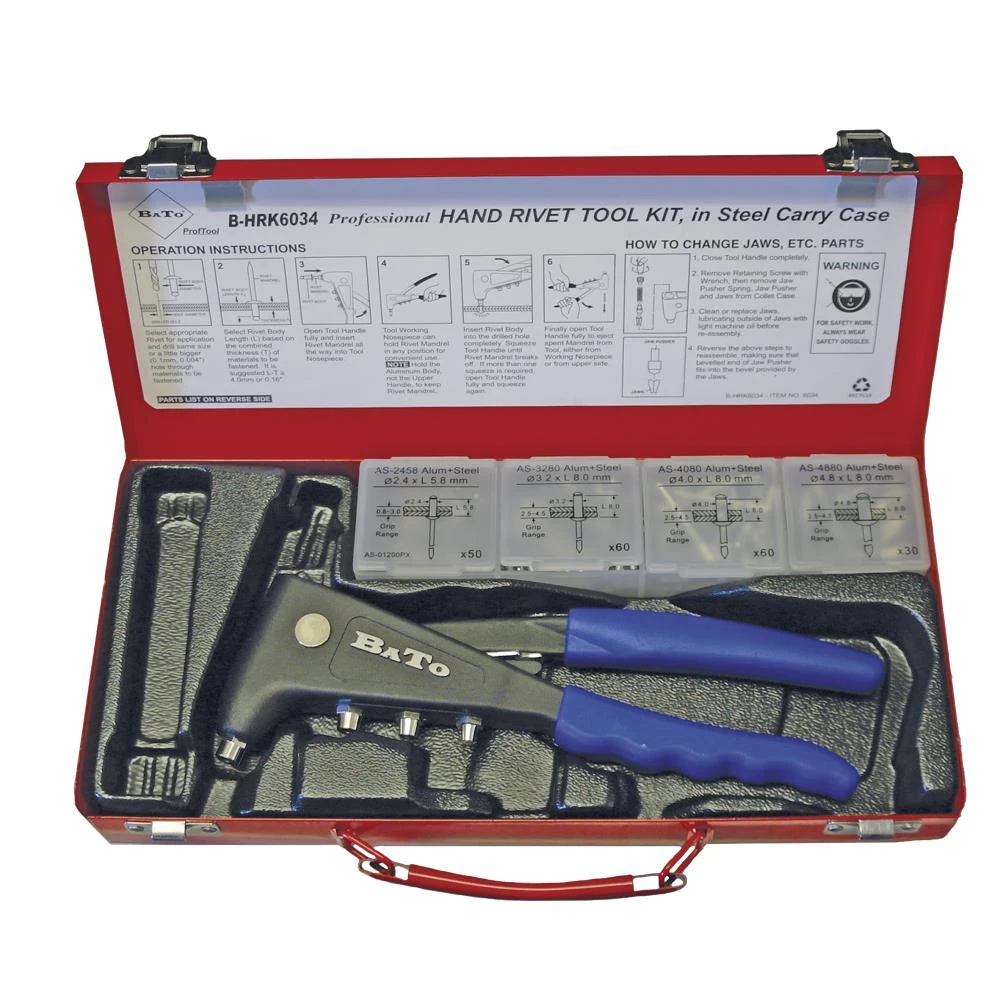 Håndnitte montørsæt 2,4 – 4,8(5,0) Håndnitte montørsæt 2,4 – 4,8(5,0)