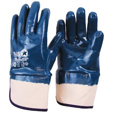 BlueStar Hercules handske m/manchet NBR heldyp