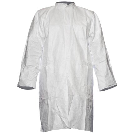 Tyvek 500 kittel m/trykknapper u/lommer