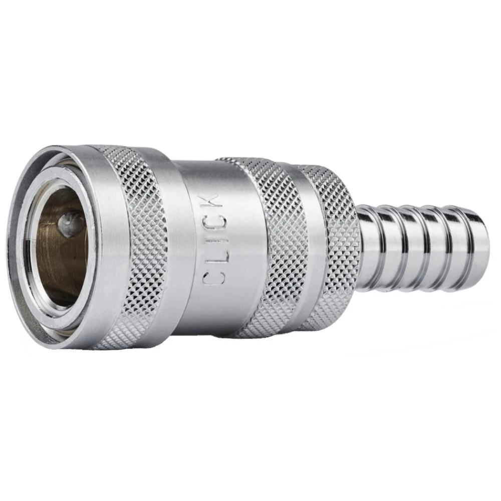 Click 1/2″ koblingshus m/stop & 1/2″ slangespids Click 1/2″ koblingshus m/stop & 1/2″ slangespids