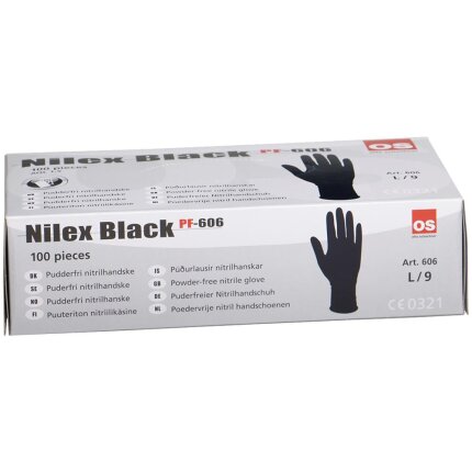 Nilex Black engangshandske nitril PF