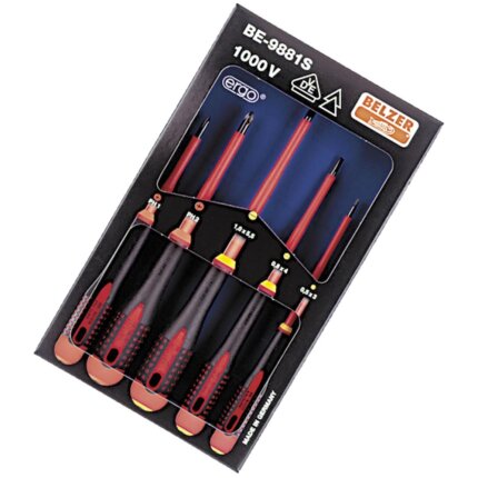 Ergo skruetrækkersæt VDE 1000V kærv/PH, 5 dele