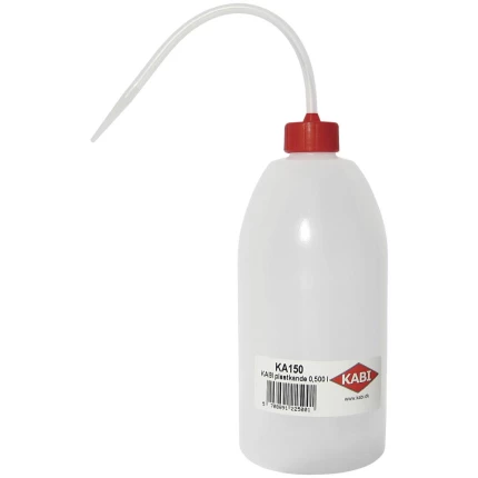 Kabi plastkande m/bukket tud, polyethylen, 0,5 ltr