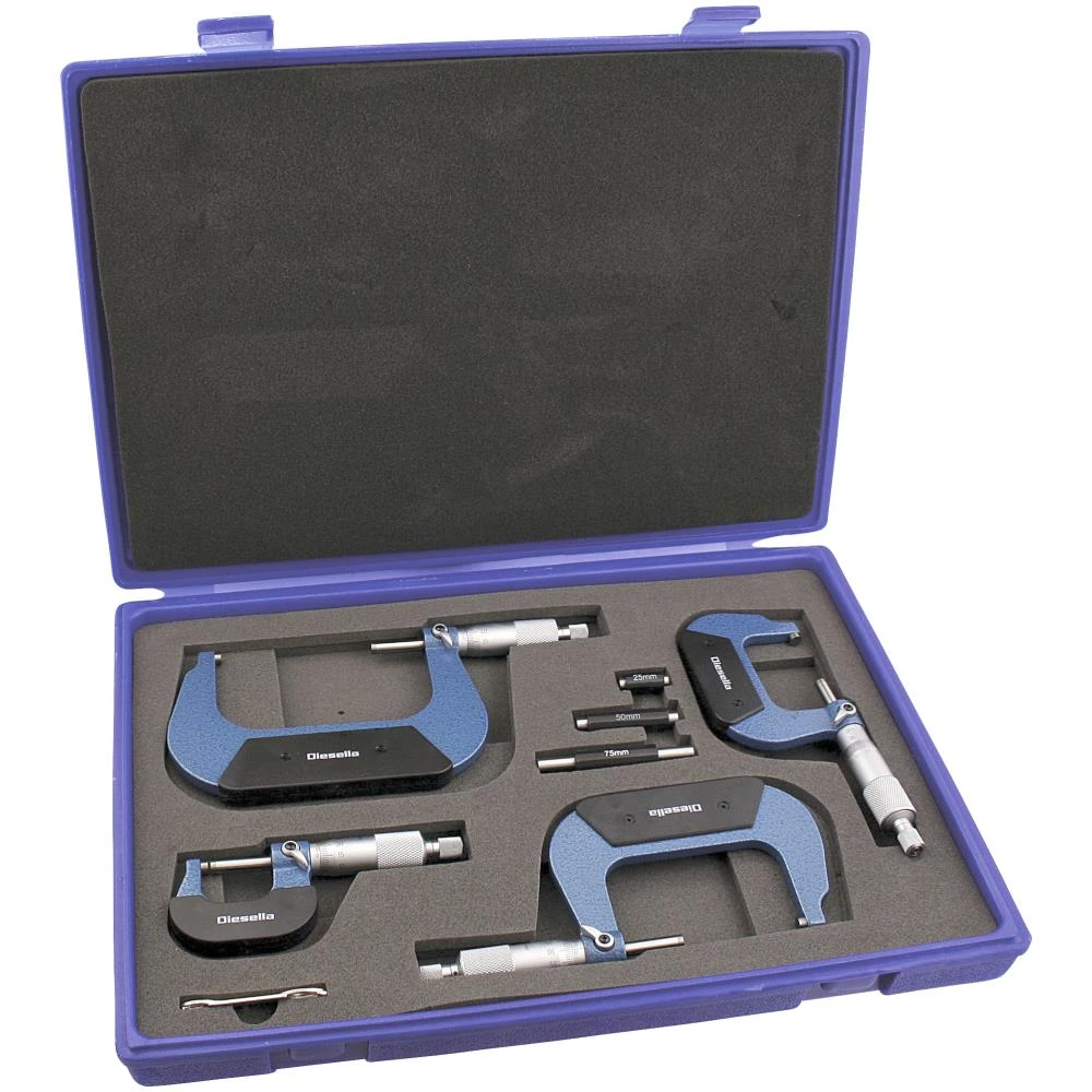 Mikrometerskruer 0-100mm, sæt 4stk Mikrometerskruer 0-100mm, sæt 4stk