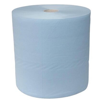 Industrirulle genbrug 2-lags blå 38cm×360mtr