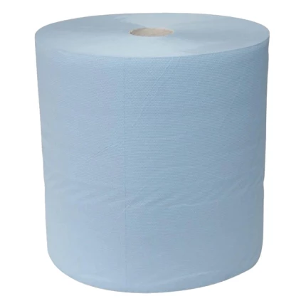 Industrirulle genbrug 2-lags blå 38cm×360mtr