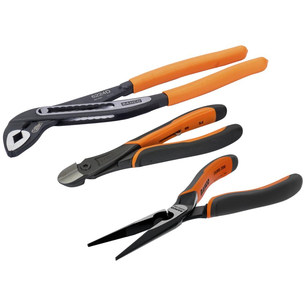 Tangsæt nr. 3 m/vandpumpe-, spids- og sidebidetang Tangsæt nr. 3 m/vandpumpe-, spids- og sidebidetang