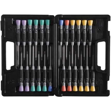 Præcisionsskruetrækkersæt kærv/PH/PZ/TX/HEX 24 del