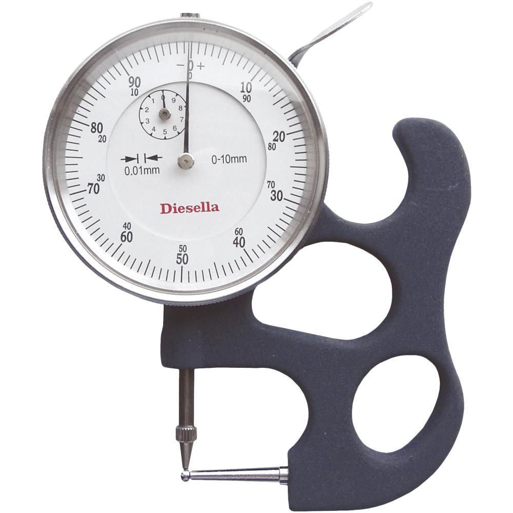 Tykkelsesmåler t/rør 0-10 mm×0,01 Tykkelsesmåler t/rør 0-10 mm×0,01