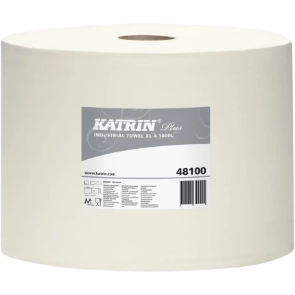 Katrin aftørringsrulle Plus XL4 hvid 26,5cm×360m