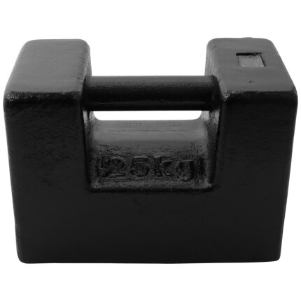 Kalibreringslod 25kg ±1,25g kl. M1, støbejern
