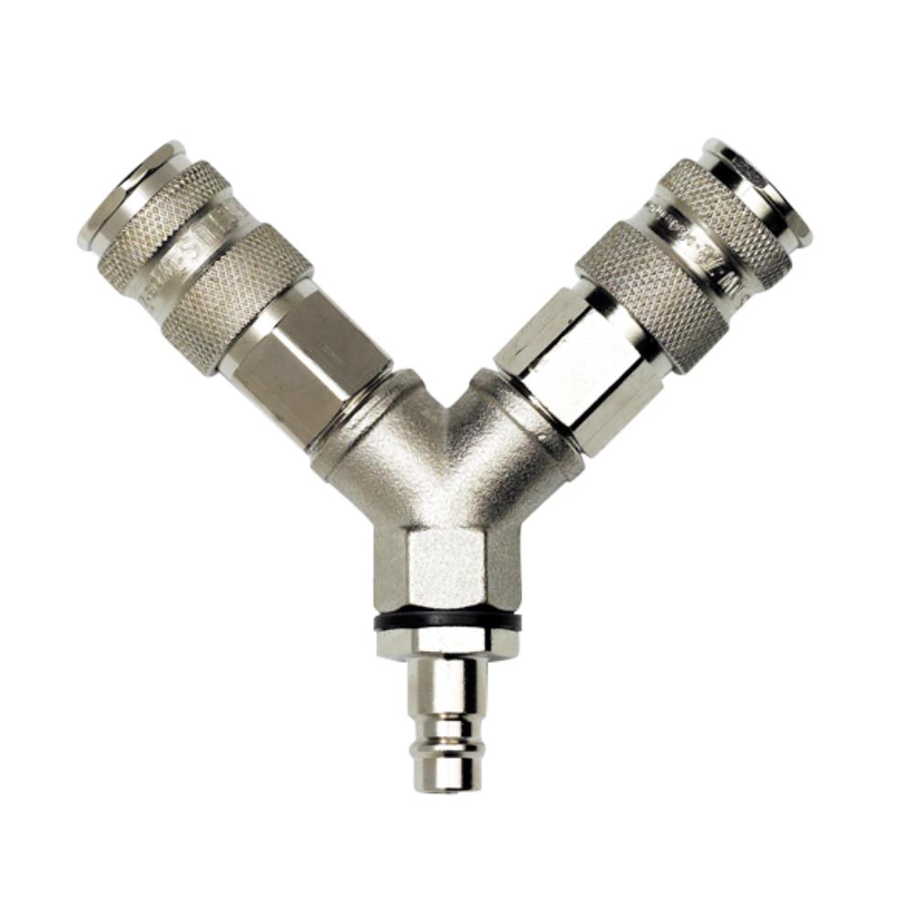 Rectus Y-stykke m/2 koblinger/nippel Rectus Y-stykke m/2 koblinger/nippel