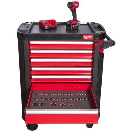 Milwaukee værktøjsvogn 78cm m/indhold, 246 dele