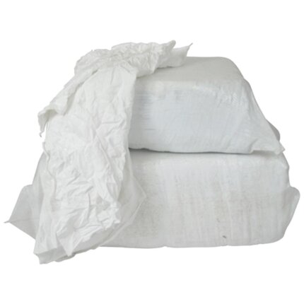 Hvide klude, bomuldslinned 1. klasse, 10 kg i sæk