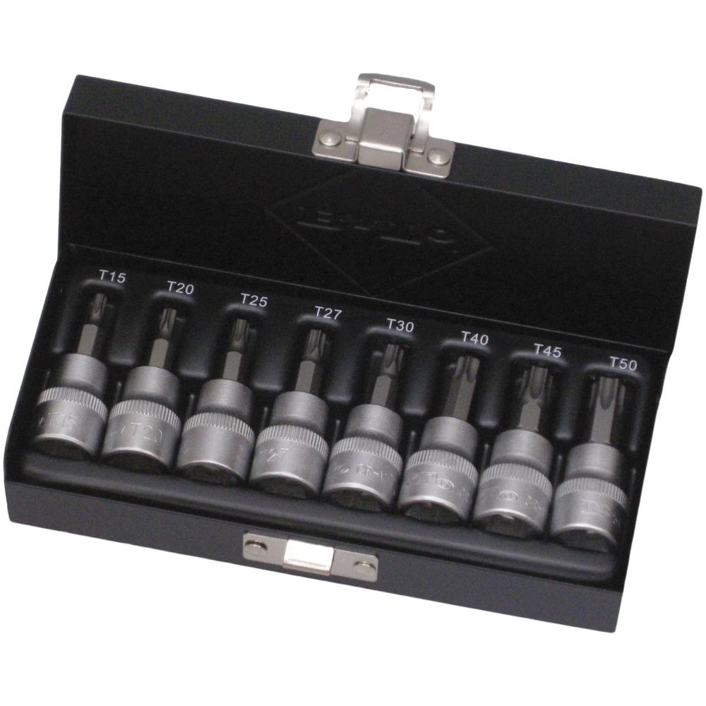 Stifttopsæt 3/8 TX 15-50 8 dele Stifttopsæt 3/8 TX 15-50 8 dele