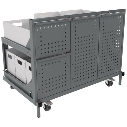 Indeco miljøstation med hjul