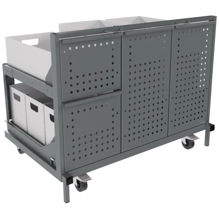 Indeco miljøstation med hjul