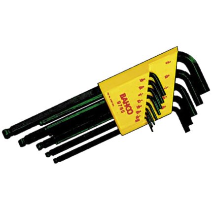 Stiftnøglesæt HEX5/64-3/16 BE-9775 m/kugle