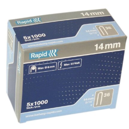 Rapid kabelklammer nr36 galv.14mm/1000