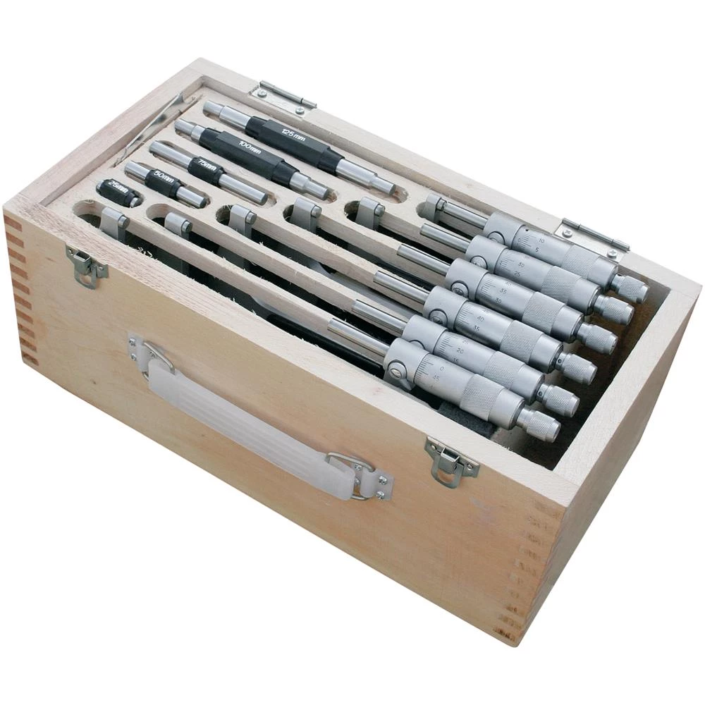 Mikrometerskrue 0-150×0,01 (6 stk) Mikrometerskrue 0-150×0,01 (6 stk)