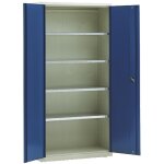 Materialeskab MS-1 m/4 galv. hylder, D=445mm