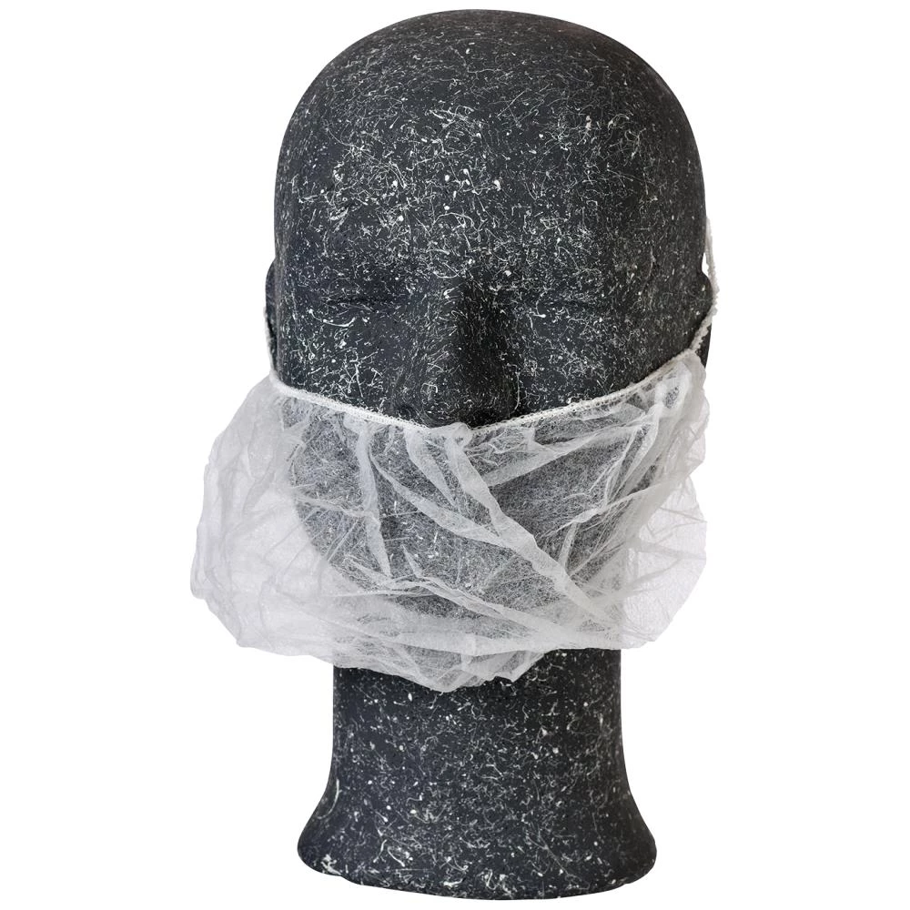 Skægbind m/elastik hvid str. XL, 100stk Skægbind m/elastik hvid str. XL, 100stk