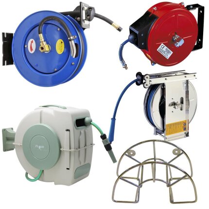 Aut. slangeopruller, 20m 3/8″ højtrykslange 330bar