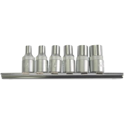 Topsæt 1/4″ E4-E10 6 dele