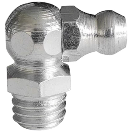 Smørenippel H3 90°, rustfri V2A, M6×1,0