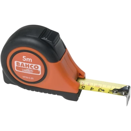 Båndmål 5 mtr×25 mm MTB-5-25-M m/magnet