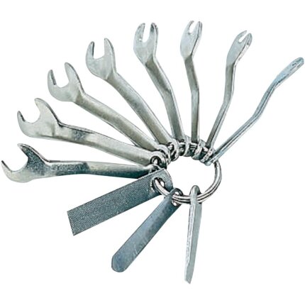 Gaffelnøglesæt 8 dele magnet, 3280M