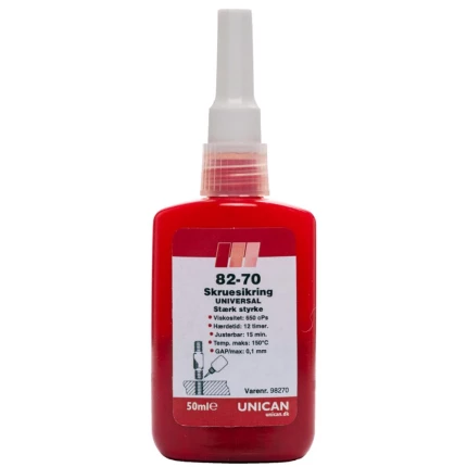 Unican 82-70 skruesikr. stærk 50ml Unican 82-70 skruesikr. stærk 50ml
