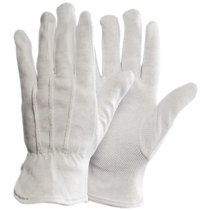 BlueStar Soft 25 bomuldshandske m/dotter