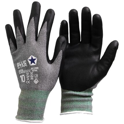 BlueStar Cut B arb.handsker spandex/nitril