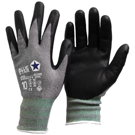 BlueStar Cut B arb.handsker spandex/nitril