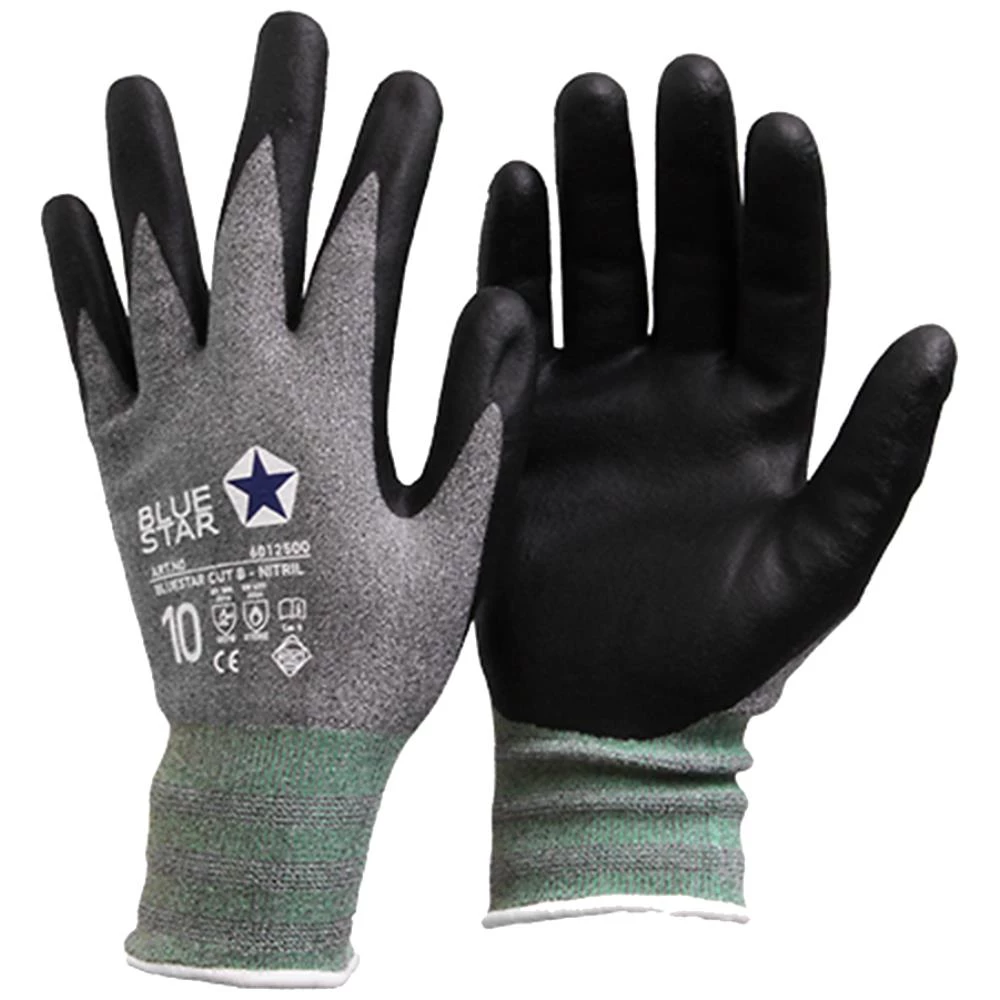 BlueStar Cut B arb.handsker spandex/nitril BlueStar Cut B arb.handsker spandex/nitril