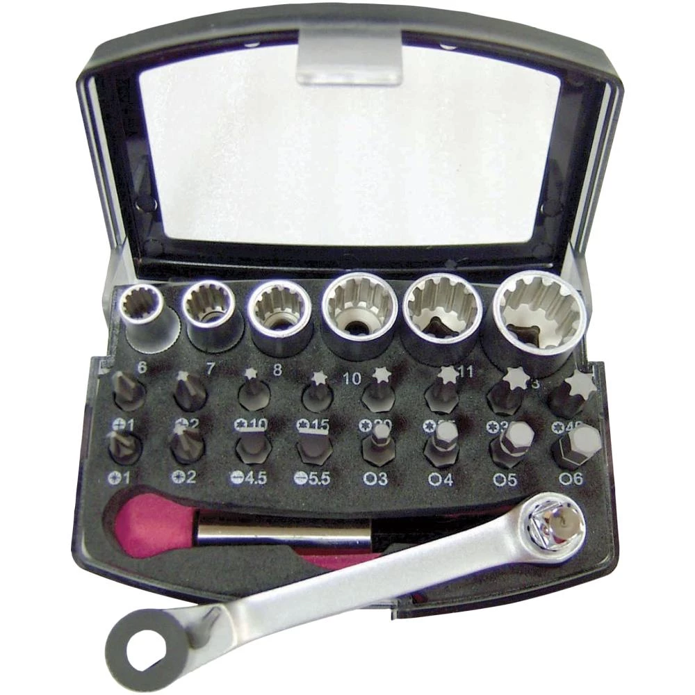 Bits-/topsæt 1/4″ 25 dele Bits-/topsæt 1/4″ 25 dele