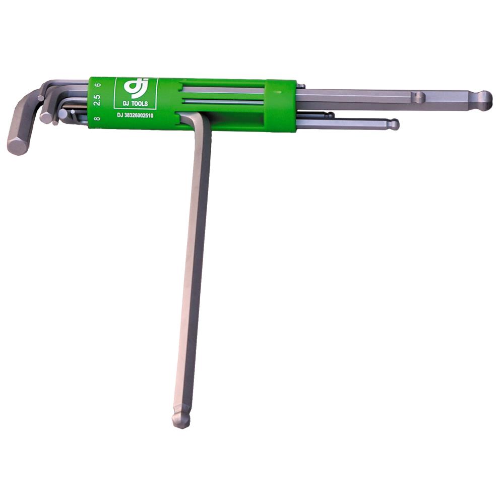 DJ TOOLS stiftnøglesæt, lange m/kugle, 2,0-10,0 mm DJ TOOLS stiftnøglesæt, lange m/kugle, 2,0-10,0 mm