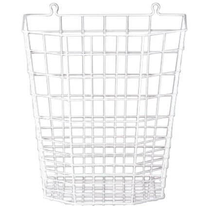 Trådkurv hvid affald 20 ltr