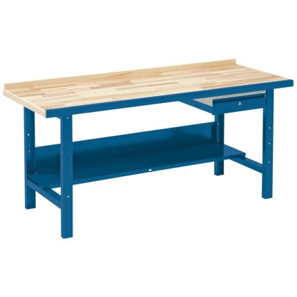 Værkstedsbord VBB 1.25 m/hylde og skuffe