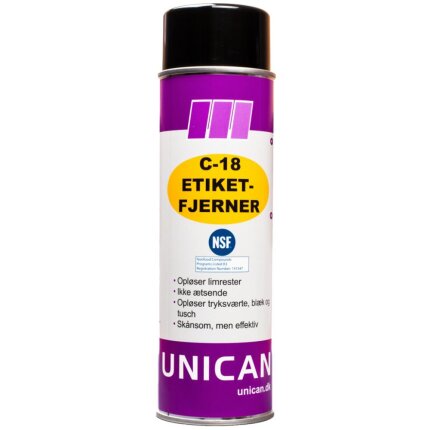 Unican C-18 etiketfjerner 500ml