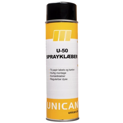 Unican U-50 klæberspray 500ml Unican U-50 klæberspray 500ml