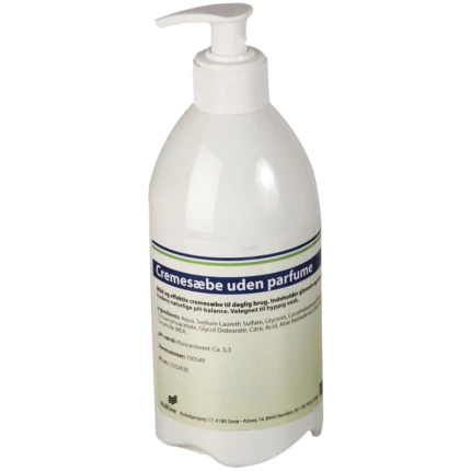 Pristine cremesæbe u/parfume, m/pumpe 500ml krt/12